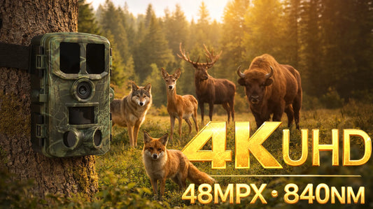 Fotoparląstė miško kamera BLOW KM400, 4K, 48MP, 850nm, atspari vandeniui