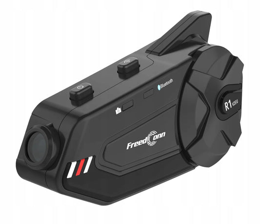 FreedConn R1 Plus Interkomas su FULL HD kamera, pokalbiai 6 žmonėms, meniu lenkų kalba