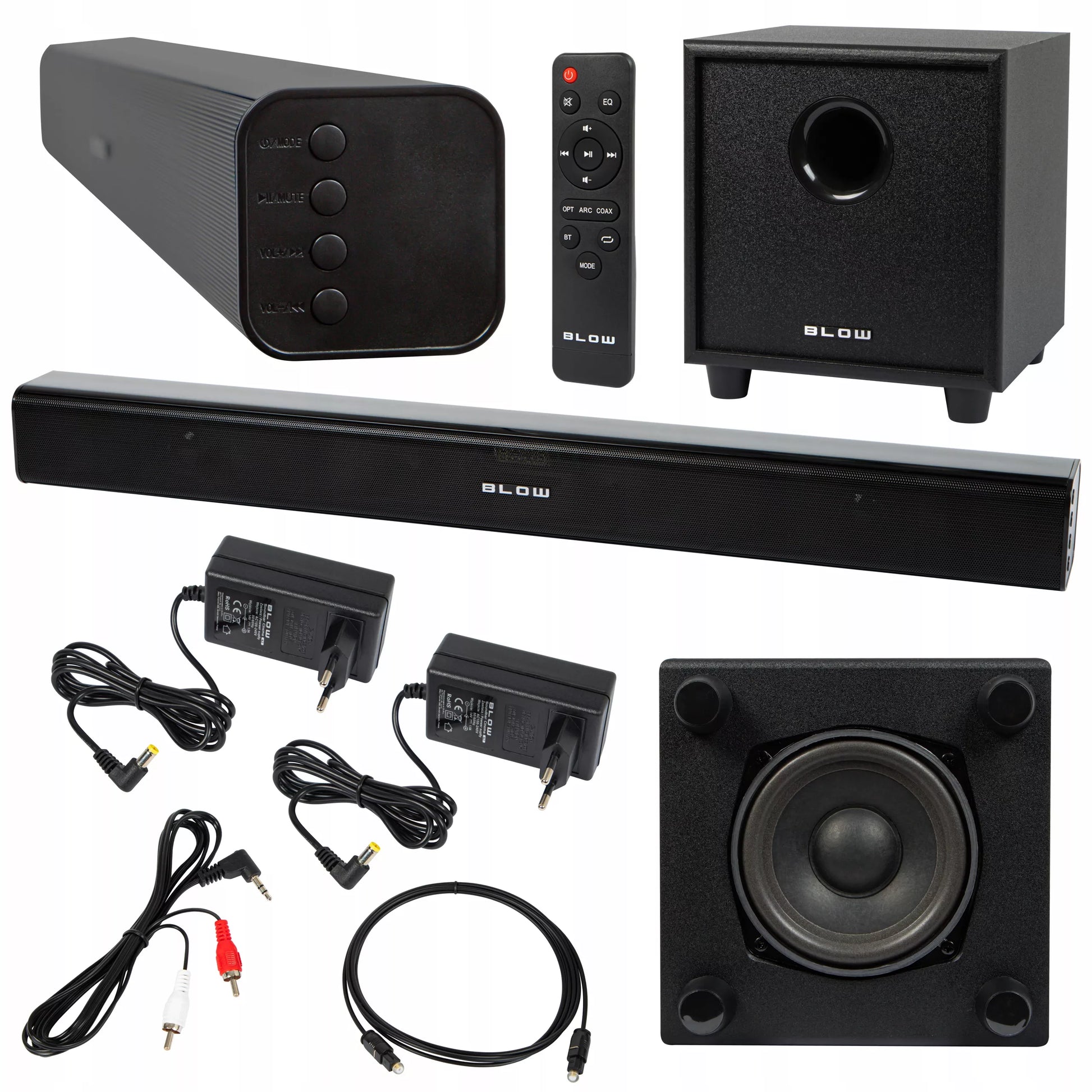 Galingas „Bluetooth“ garso strypas BLOW CINEMA 4.1, 120 W, USB, HDMI, AUX
