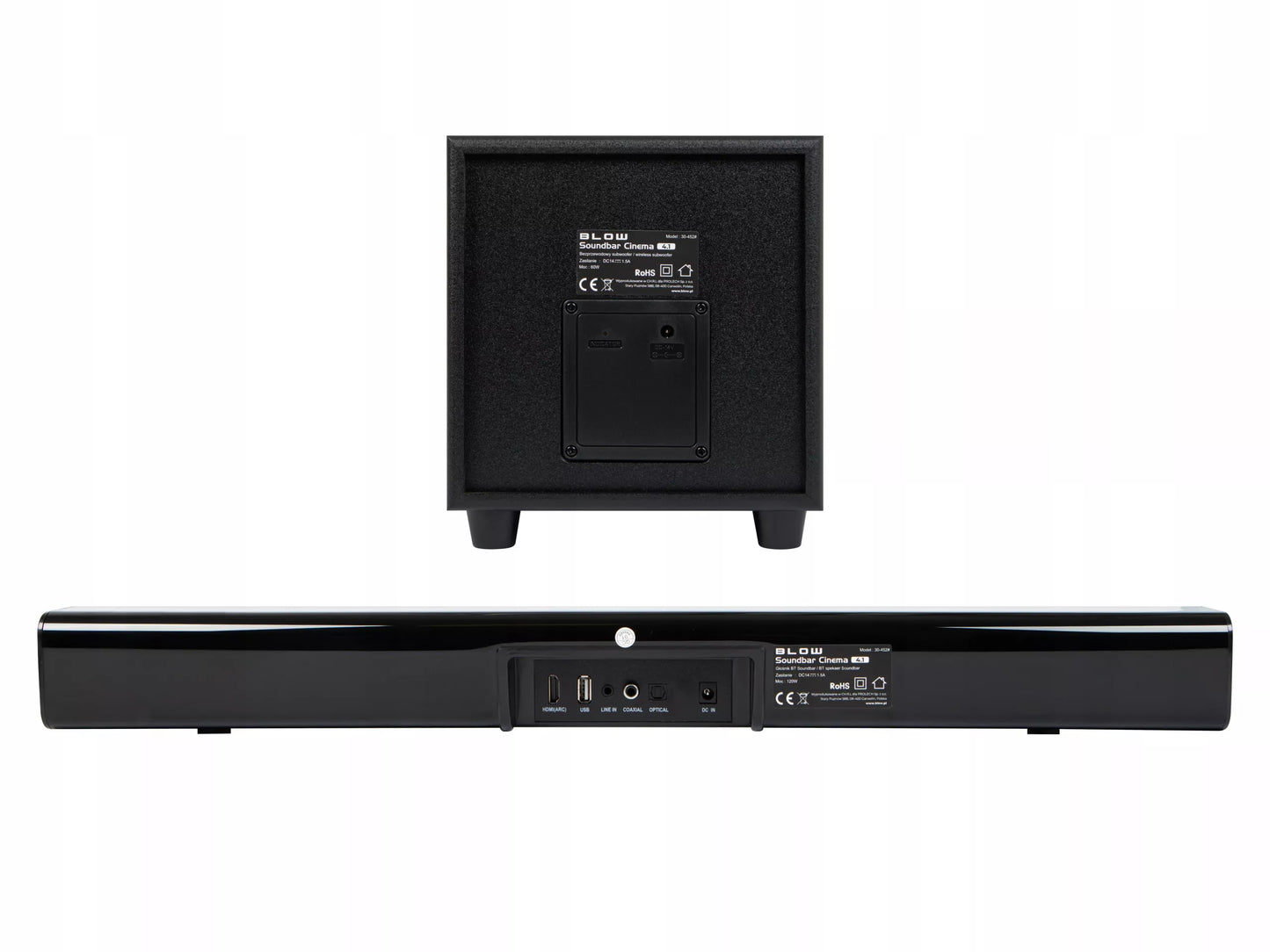 Galingas „Bluetooth“ garso strypas BLOW CINEMA 4.1, 120 W, USB, HDMI, AUX