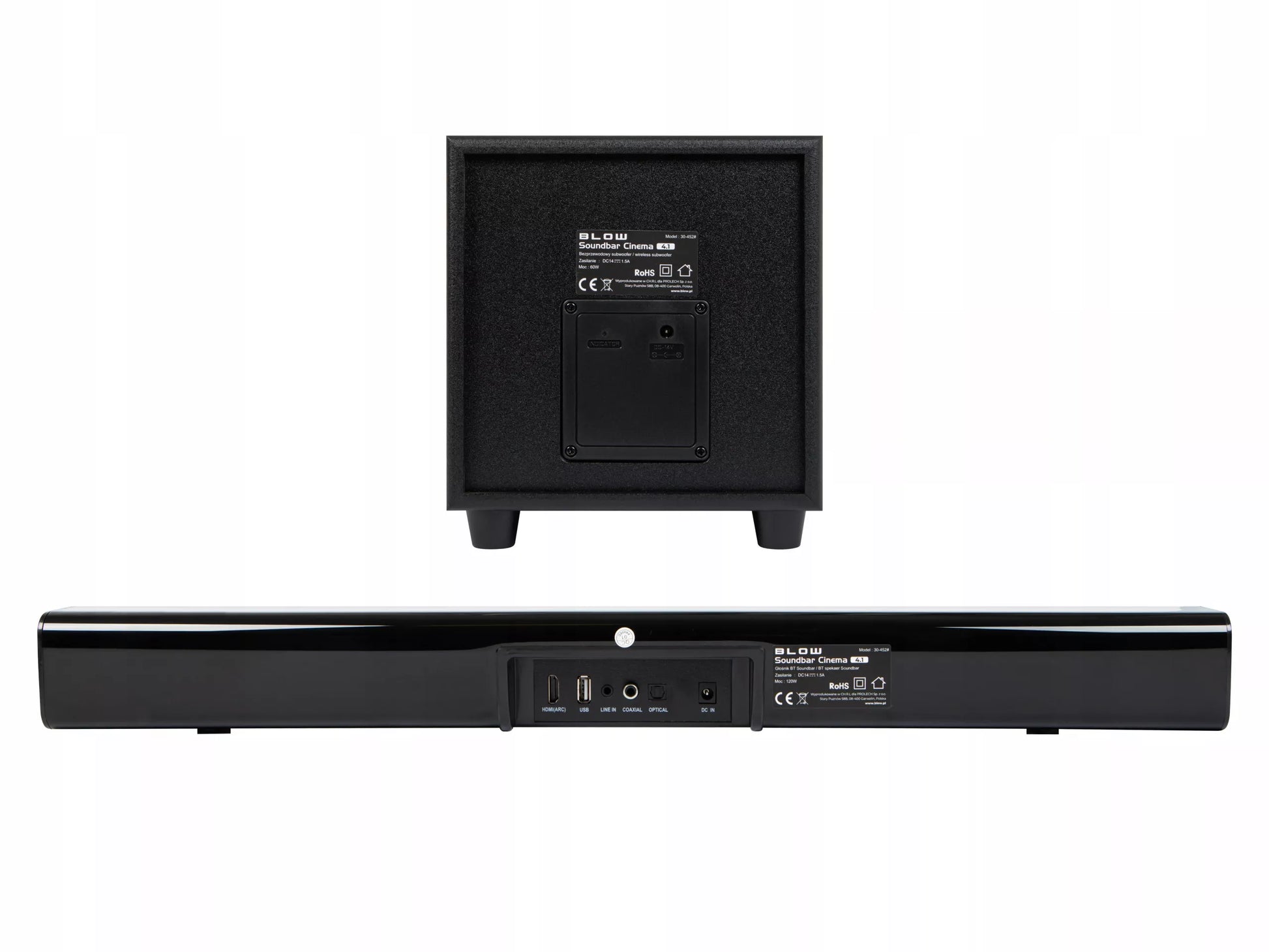 Galingas „Bluetooth“ garso strypas BLOW CINEMA 4.1, 120 W, USB, HDMI, AUX