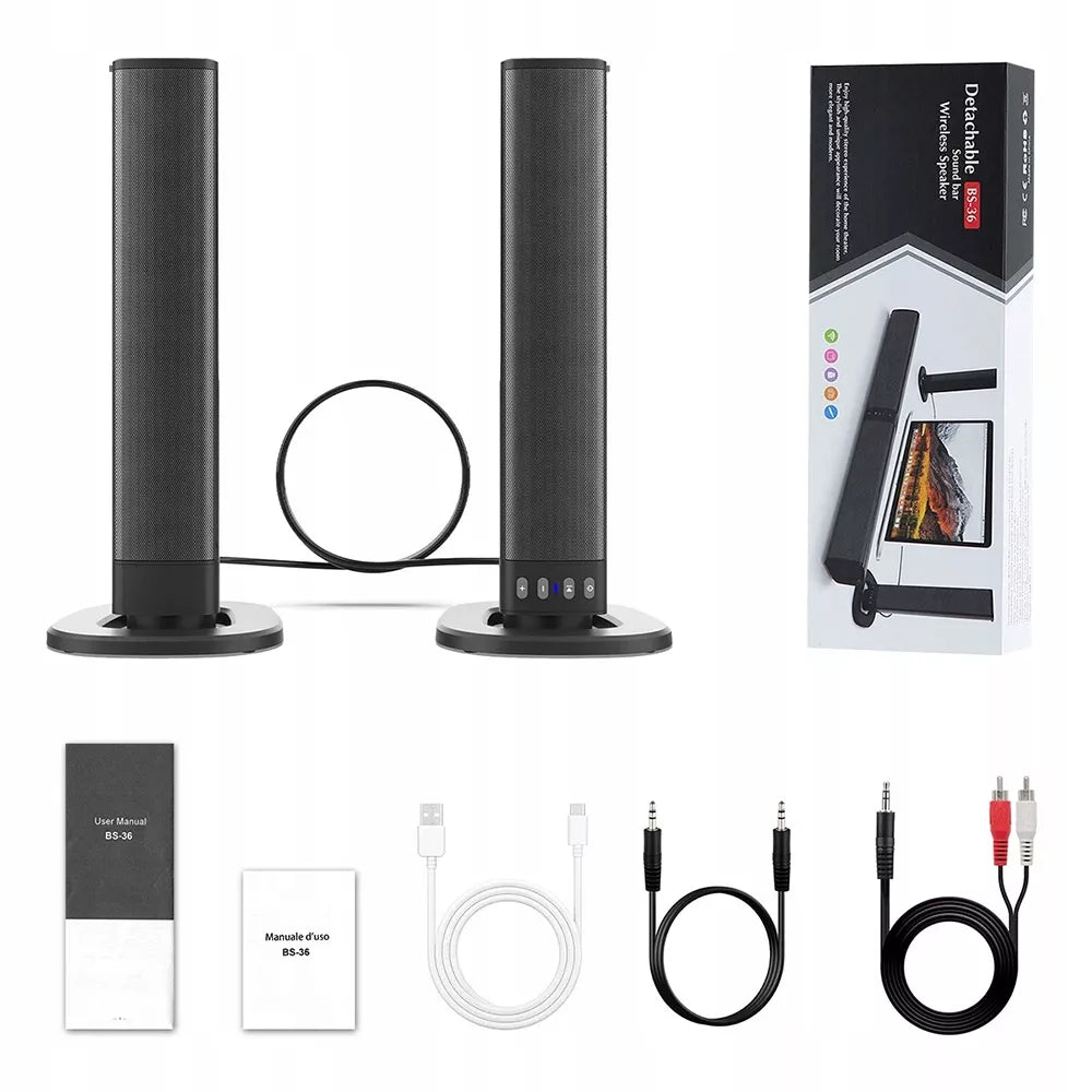 Galingas Bluetooth soundbar garsiakalbis, USB rinkinys, TV televizoriui, kino teatras