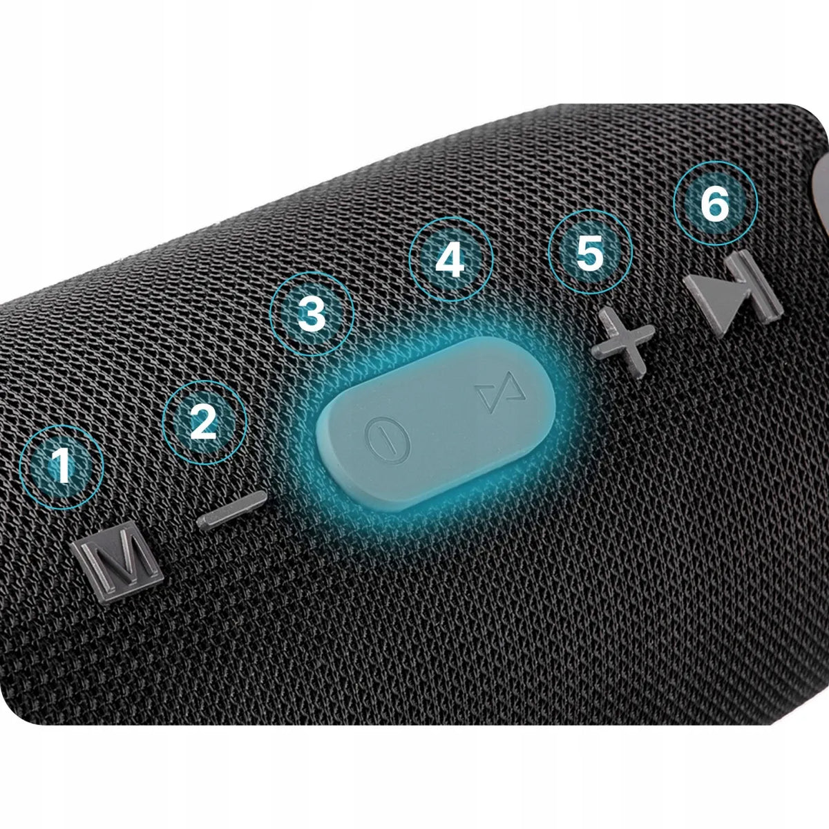 Galingas nešiojamasis Bluetooth boombox garsiakalbis Appio Xtreme BASS, 40 W, su FM radiju