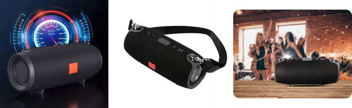 Galingas nešiojamasis Bluetooth boombox garsiakalbis Appio Xtreme BASS, 40 W, su FM radiju