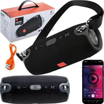 Galingas nešiojamasis Bluetooth boombox garsiakalbis Appio Xtreme BASS, 40 W, su FM radiju