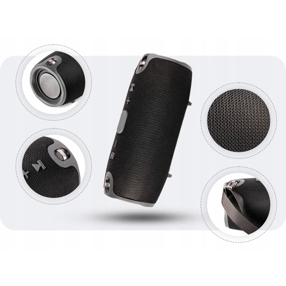 Galingas nešiojamasis Bluetooth boombox garsiakalbis Appio Xtreme BASS, 40 W, su FM radiju