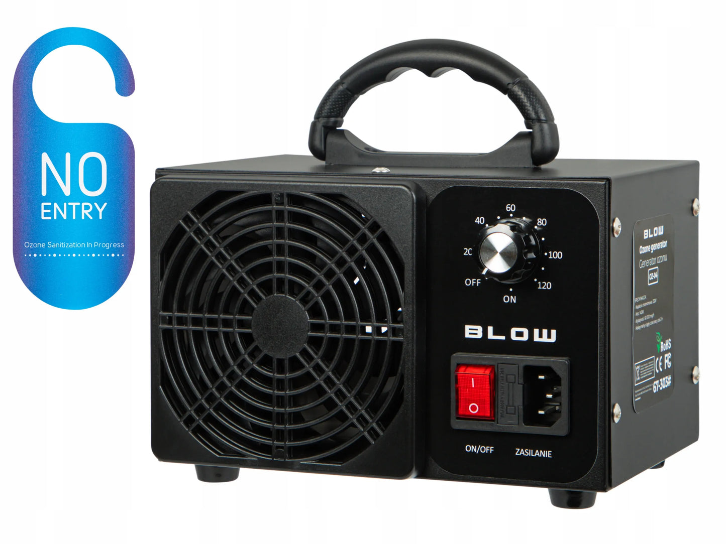 Galingas ozono generatorius BLOW 60 000 mg/h su laikmačiu 140 W