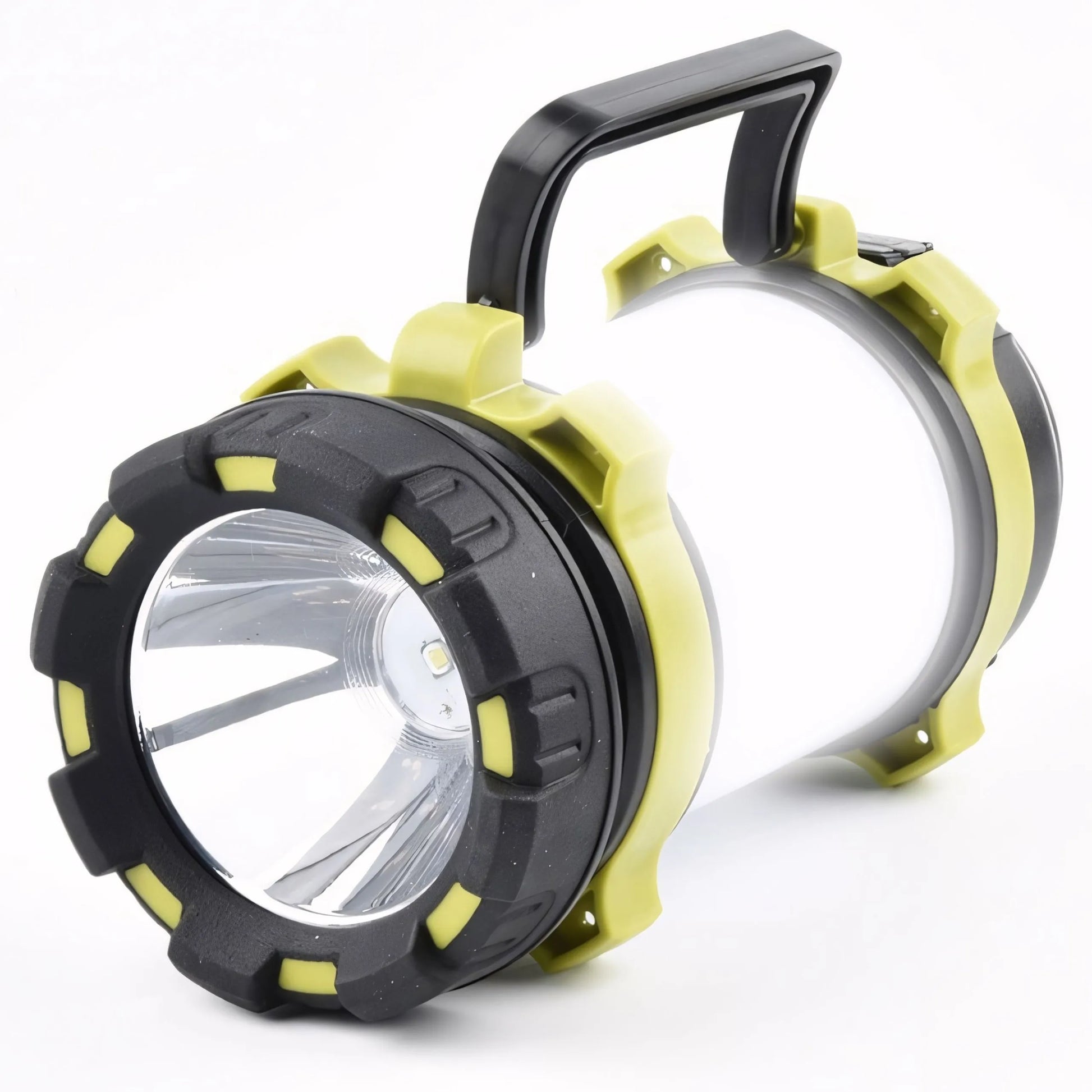Galingas RETOO E954 akumuliatorinis LED prožektorius ir dirbtuvių lempa su USB bei rankena