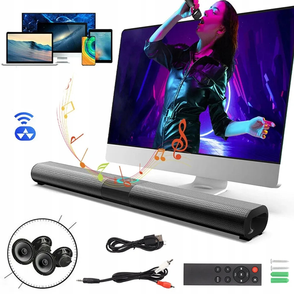 Galingas RGB „Bluetooth“ garso baras, 5.0 garsiakalbis, USB, HDMI, televizoriaus garso sistema