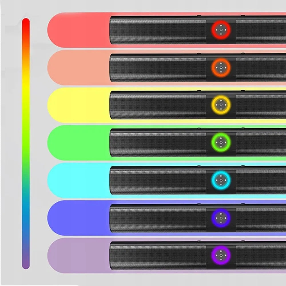 Galingas RGB „Bluetooth“ garso baras, 5.0 garsiakalbis, USB, HDMI, televizoriaus garso sistema
