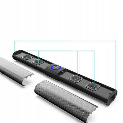 Galingas RGB „Bluetooth“ garso baras, 5.0 garsiakalbis, USB, HDMI, televizoriaus garso sistema