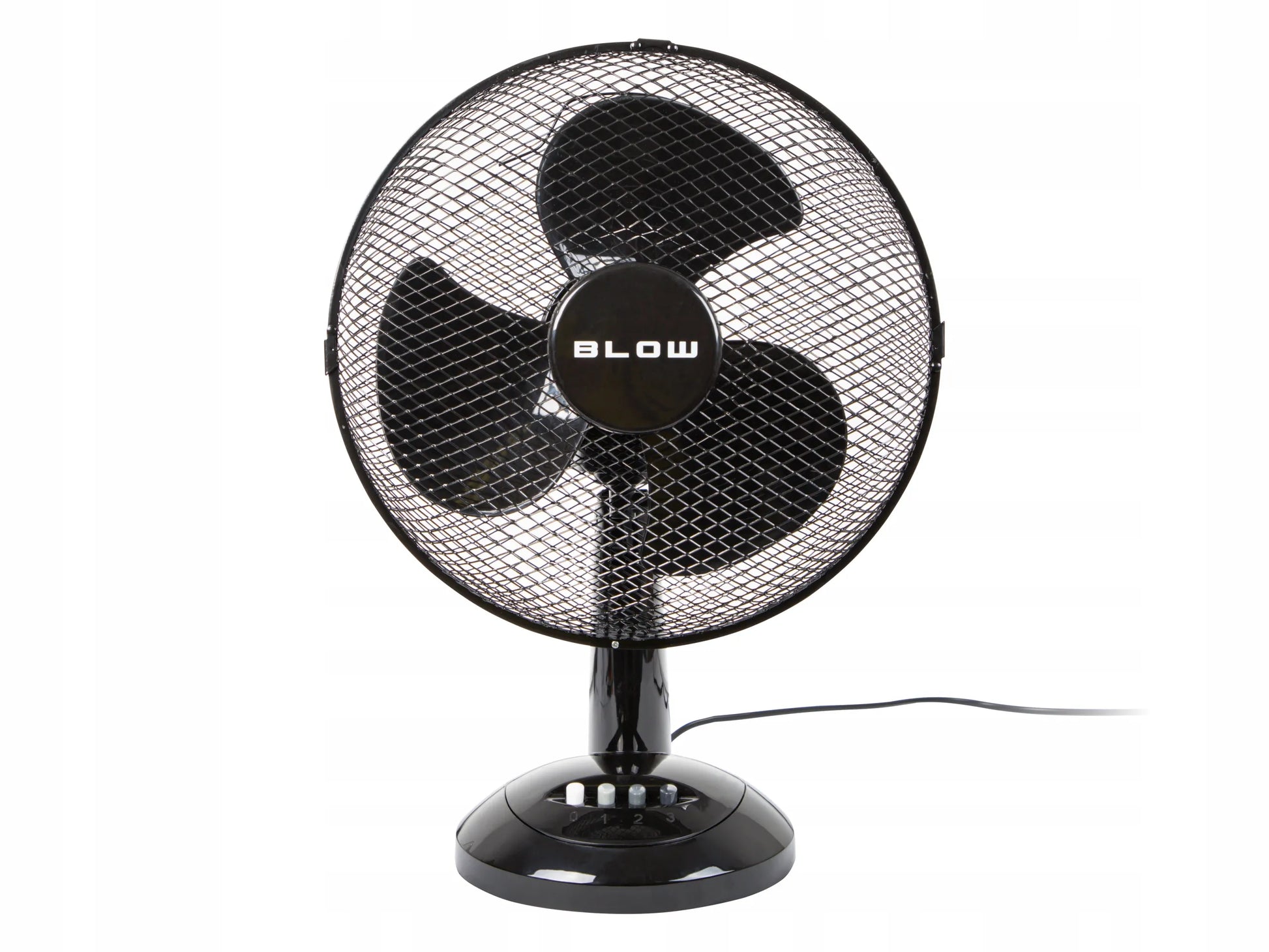 Galingas tylus stalo ventiliatorius su besisukančia galvute, 3 greičiais, osciliacija, 40W, 30cm