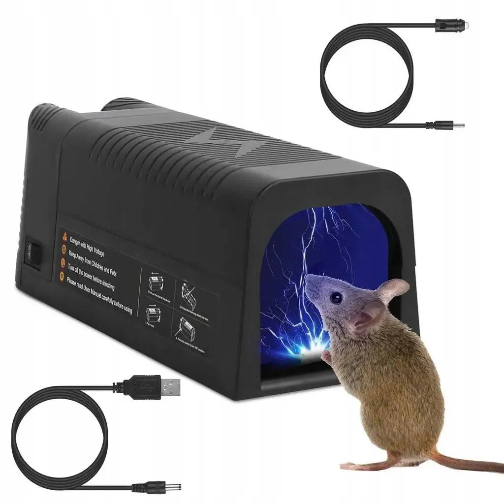 Galingi elektriniai spąstai žiurkėms ir pelėms