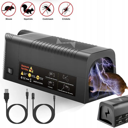Galingi elektriniai spąstai žiurkėms ir pelėms