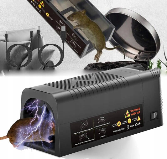 Galingi elektriniai spąstai žiurkėms ir pelėms