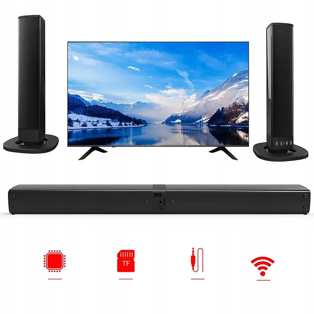 Garso juosta su nuimamu RGB garsiakalbiu televizoriui, USB, HDMI