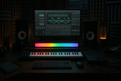 Garso kolonėlė SOUNDBAR žaidimams, kompiuterio kolonėlės, LED RGB, USB, 14W