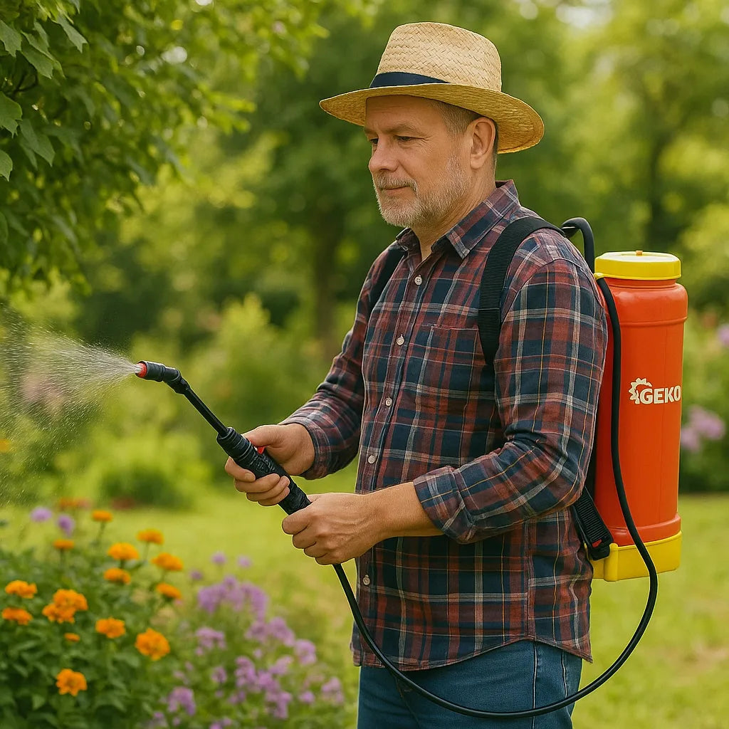 GEKO G73251 16L akumuliatorinis kuprinis sodo purkštuvas
