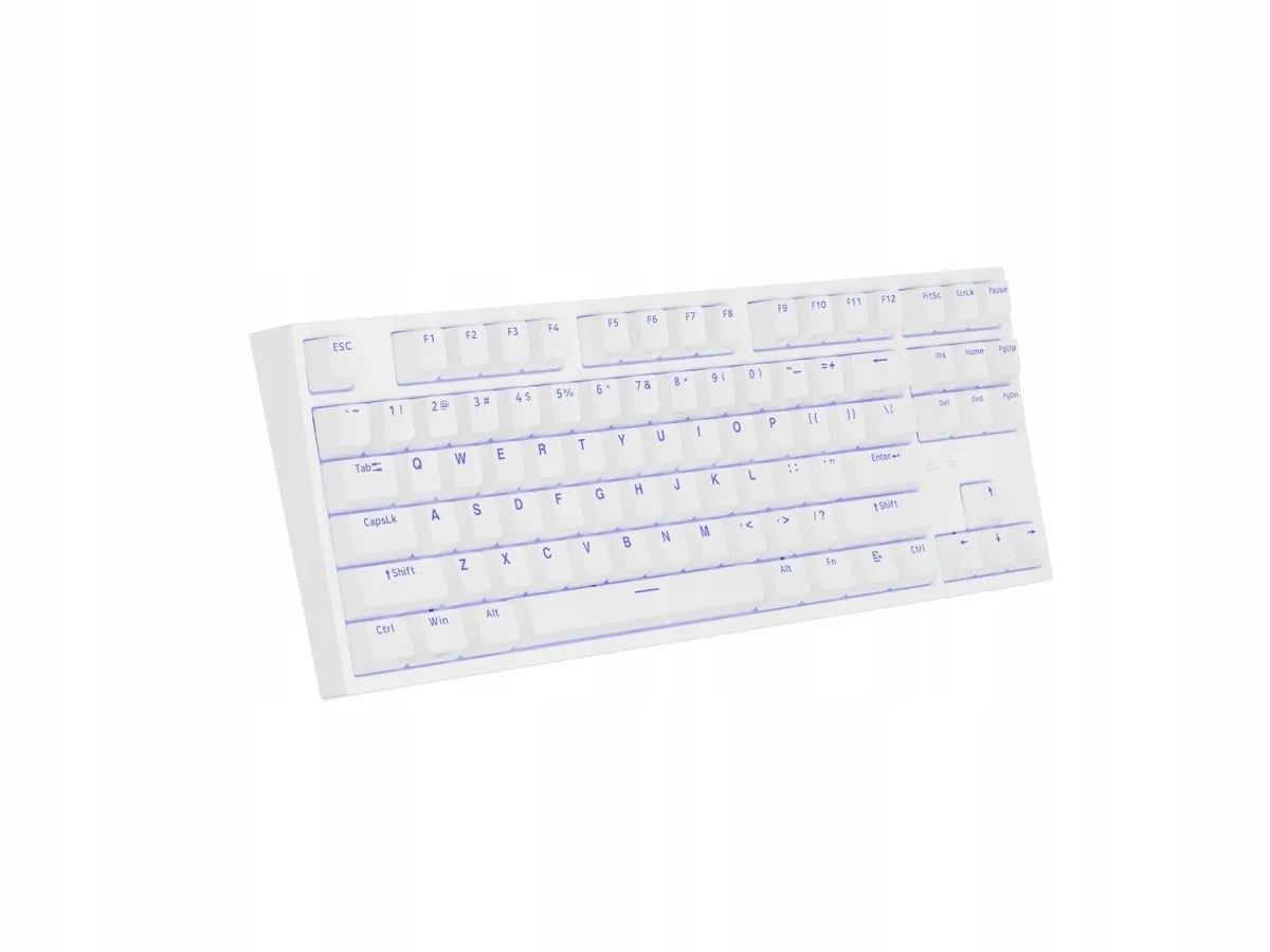„Genesis Thor 404 TKL“ mechaninė žaidimų klaviatūra, USB, JAV tarptautinis QWERTY, balta, „Gateron Yellow“