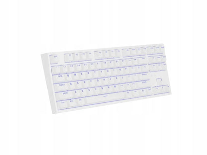 „Genesis Thor 404 TKL“ mechaninė žaidimų klaviatūra, USB, JAV tarptautinis QWERTY, balta, „Gateron Yellow“