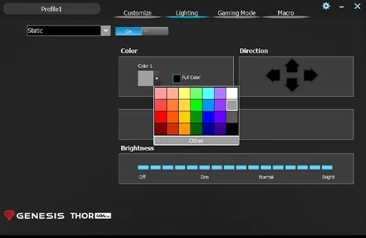 „Genesis Thor 404 TKL“ mechaninė žaidimų klaviatūra, USB, JAV tarptautinis QWERTY, balta, „Gateron Yellow“