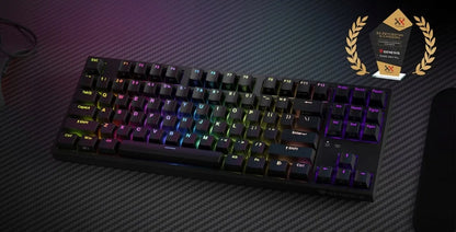 GENESIS Thor 404 TKL mechaninė žaidimų klaviatūra, USB, QWERTY, amerikietiškas tarptautinis išdėstymas