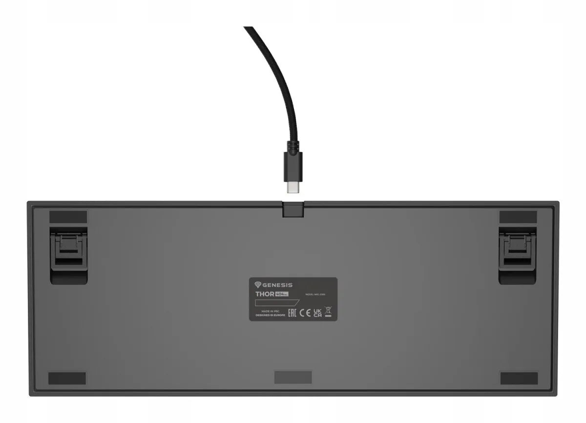 GENESIS Thor 404 TKL mechaninė žaidimų klaviatūra, USB, QWERTY, amerikietiškas tarptautinis išdėstymas