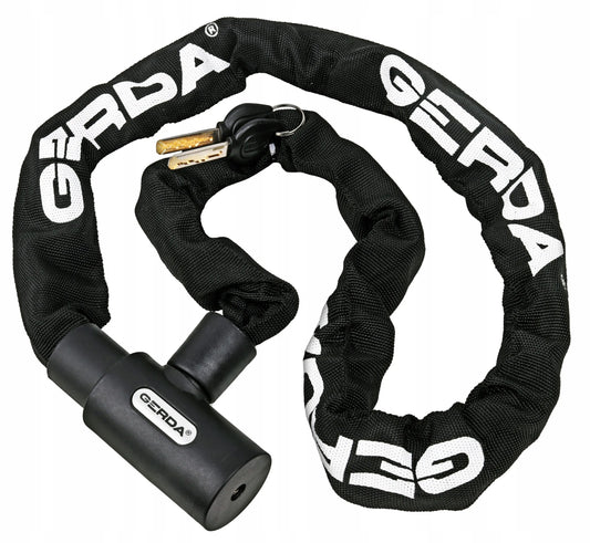 GERDA dviračio spyna CONTRA 1200/8V grandinė juoda