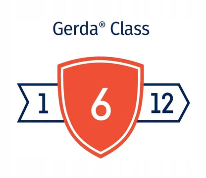 GERDA dviračio spyna CONTRA 1200/8V grandinė juoda