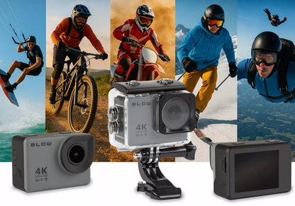 Go Pro4 sporto kamera 4K – WiFi, USB, atspari vandeniui, mikrofonas, priedų rinkinys