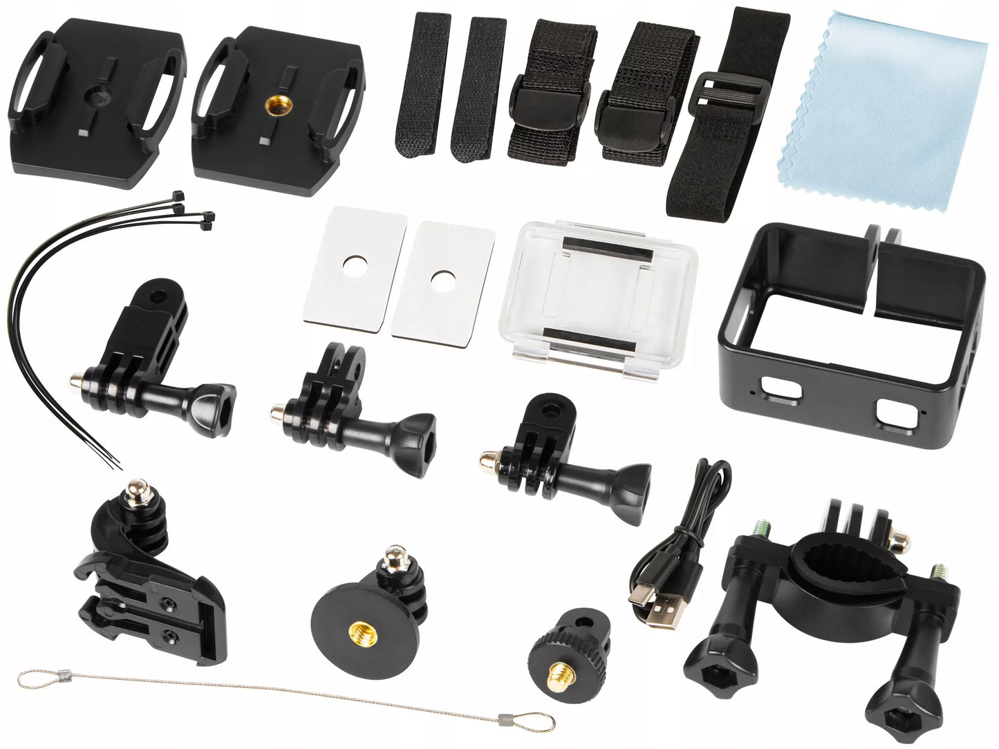 Go Pro4 sporto kamera 4K – WiFi, USB, atspari vandeniui, mikrofonas, priedų rinkinys