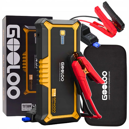 GOOLOO GP4000 4000 A automobilinis užvedimo įrenginys ir powerbankas