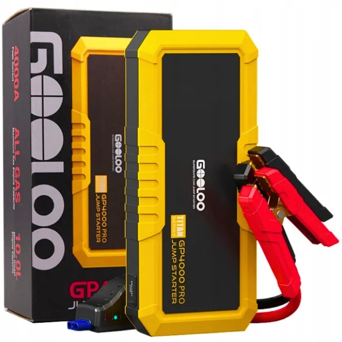 GOOLOO GP4000 PLUS automobilinis paleidimo įrenginys ir išorinė baterija, 4000 A, 20 000 mAh