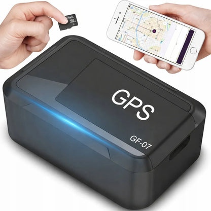GPS LOKALIZATORIUS SU PASLĖPTO GARSO KLAUSYMOSI FUNKCIJA, SIM KORTELE, SEKIMU IR MAGNETINIU LAIKIKLIU