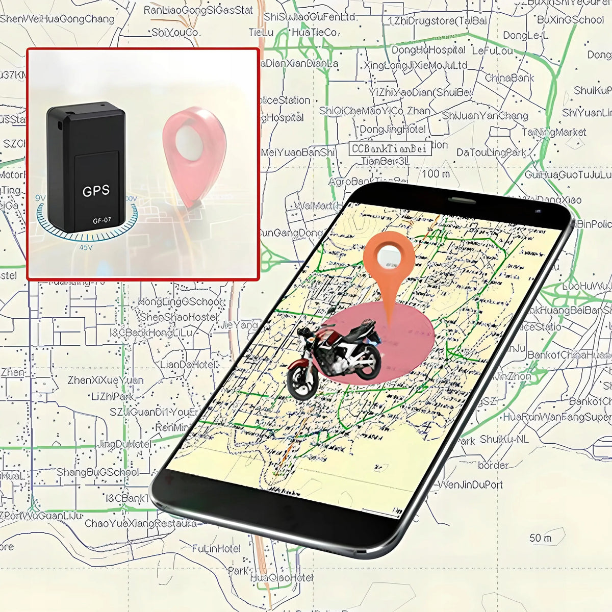 GPS LOKALIZATORIUS SU PASLĖPTO GARSO KLAUSYMOSI FUNKCIJA, SIM KORTELE, SEKIMU IR MAGNETINIU LAIKIKLIU