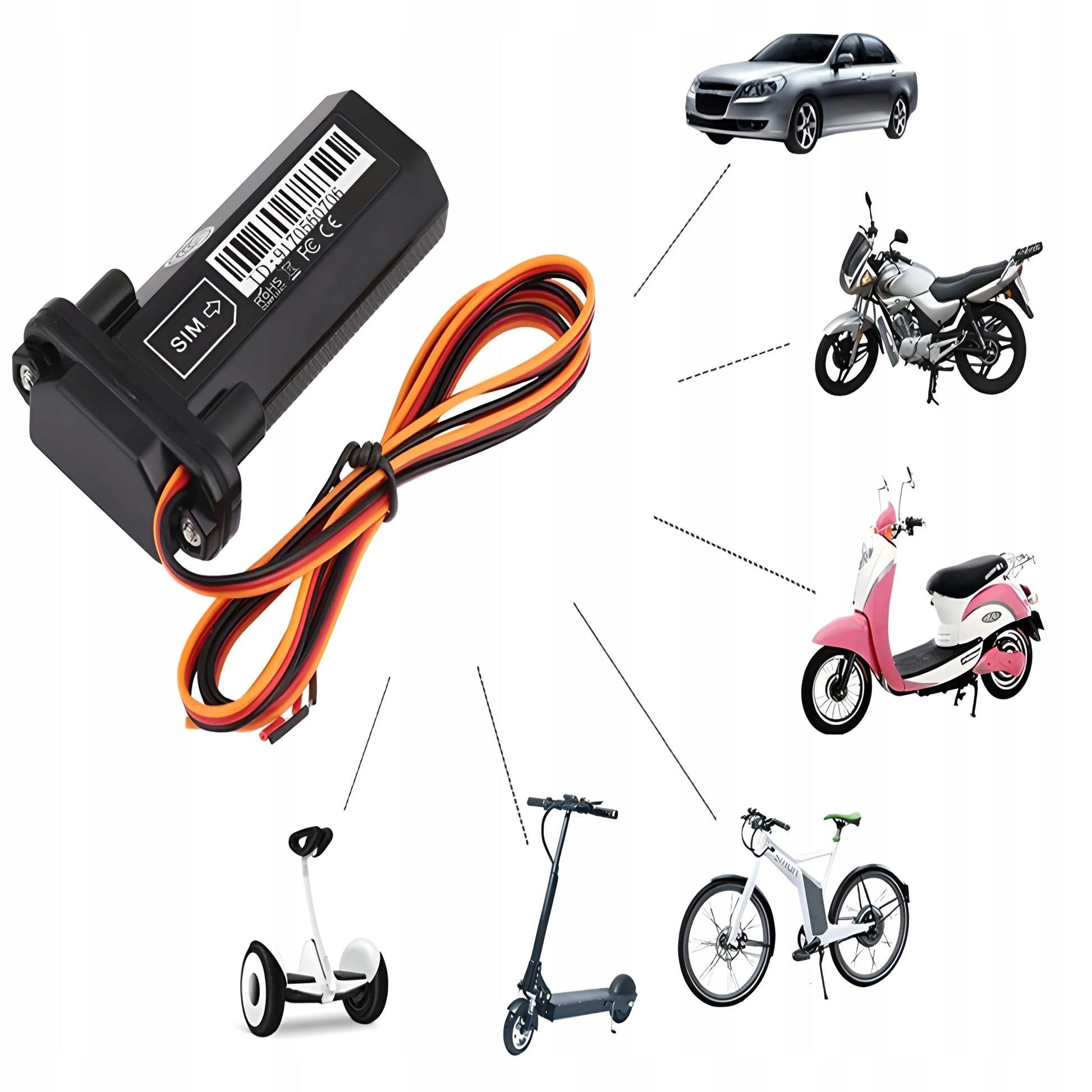 GPS LOKATORIUS AUTOMOBILIUI IR MOTOCIKLUI, STEBĖJIMO MODULIS, GSM/GPRS SEKIKLIS