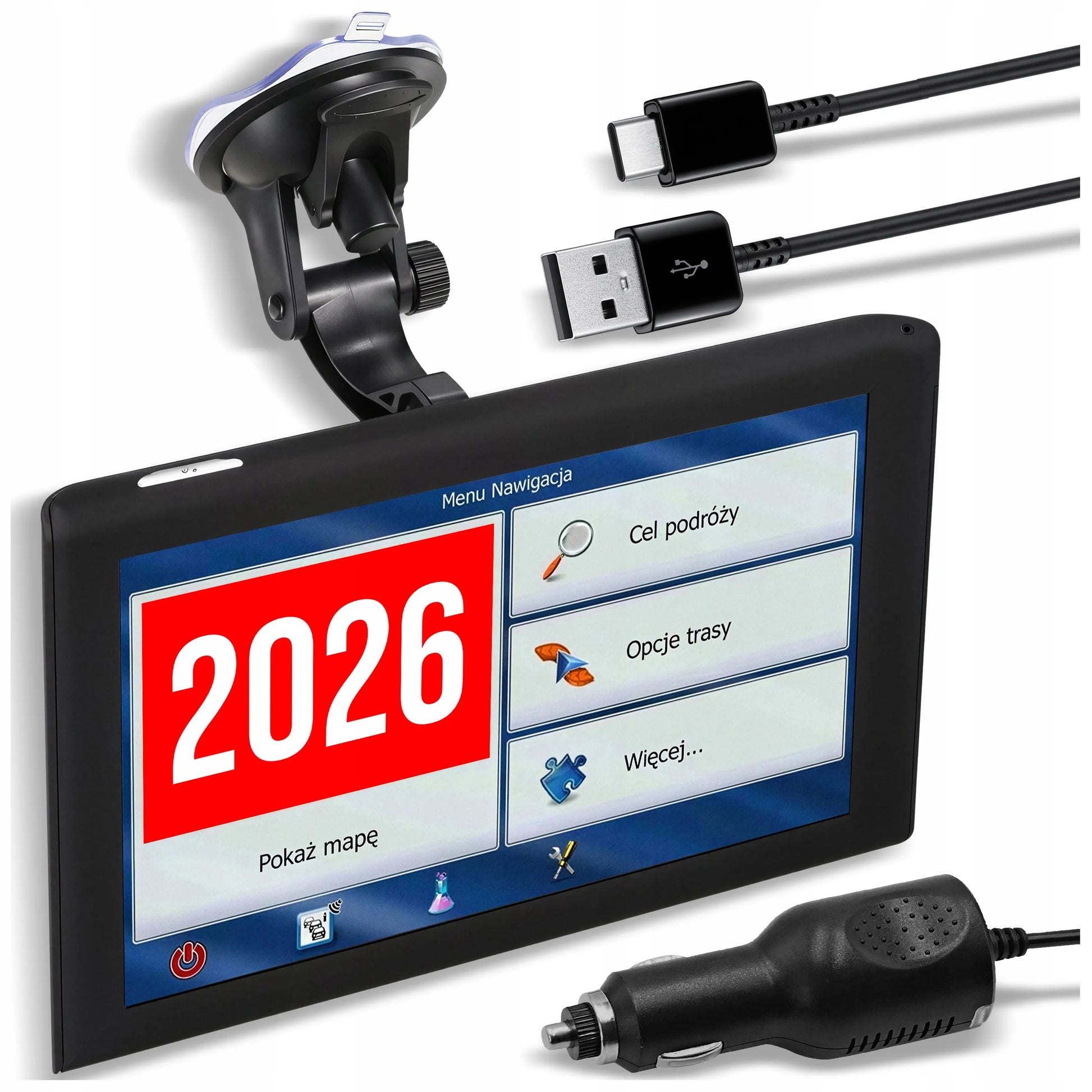 GPS navigacija sunkvežimiams / automobiliams 9" su įrašytais žemėlapiais ( Europai )