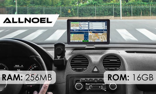 GPS navigacija sunkvežimiams / automobiliams 9" su įrašytais žemėlapiais ( Europai )