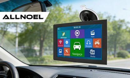 GPS navigacija sunkvežimiams / automobiliams 9" su įrašytais žemėlapiais ( Europai )