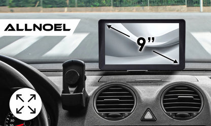 GPS navigacija sunkvežimiams / automobiliams 9" su įrašytais žemėlapiais ( Europai )
