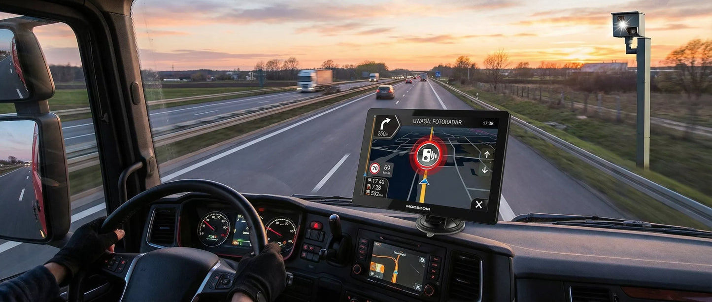 GPS navigacija sunkvežimiams su iGO Primo, TIR BUS, greičio matuokliai 2026