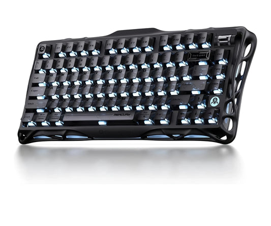 GravaStar Mercury K1 mechaninė klaviatūra, 75 %, Tri-Mode, RGB, Stealth Black