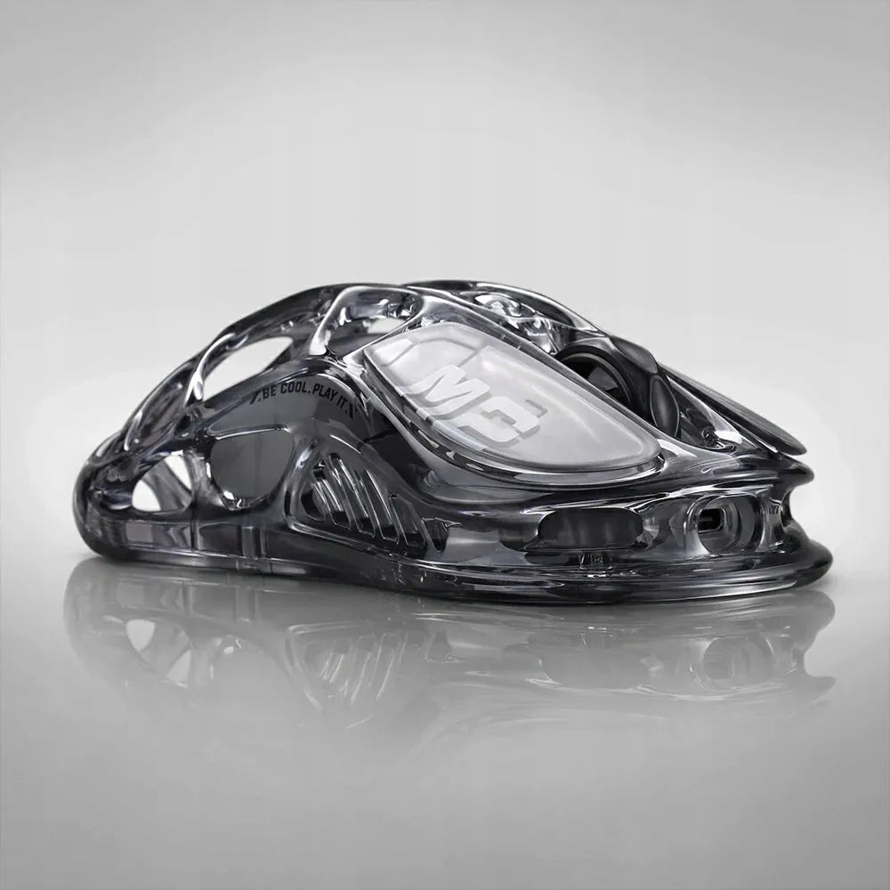 „GravaStar Mercury M2“ belaidė žaidimų pelė, 2.4 GHz, „Transparent Black“