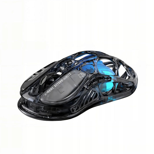 „GravaStar Mercury M2“ belaidė žaidimų pelė, 2.4 GHz, „Transparent Black“