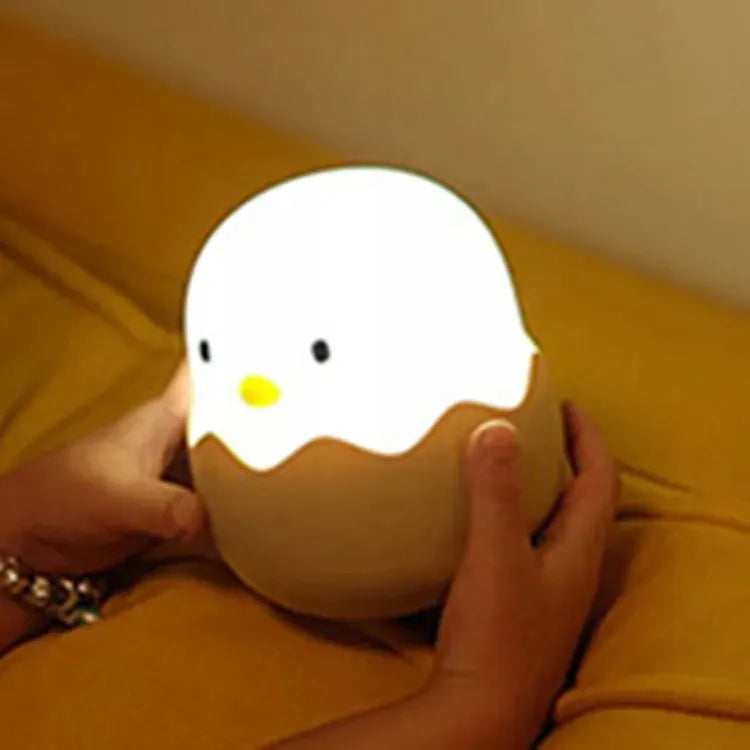 Greenzone naktinė lemputė „Viščiukas Eggshell“ LED, silikoninė, įkraunama per USB