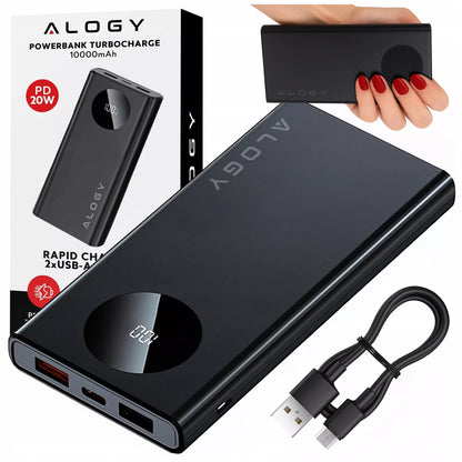 Greitas 10000 mAh 120W QC PD USB C powerbankas galingas kelioninis įkroviklis