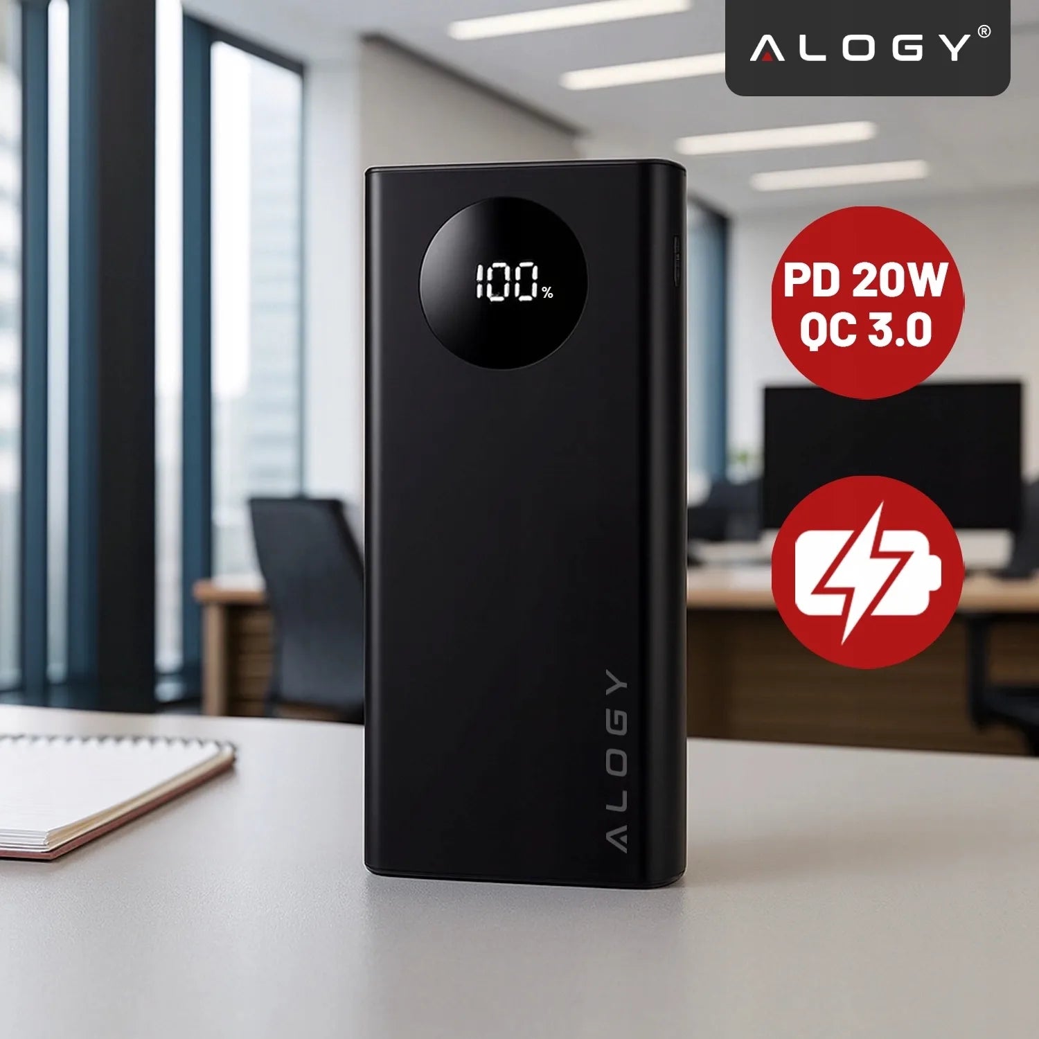 Greitas 10000 mAh 120W QC PD USB C powerbankas galingas kelioninis įkroviklis