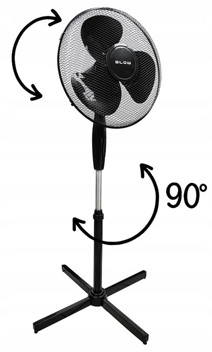 Grindinis ventiliatorius BLOW 40cm 55W (tylus)
