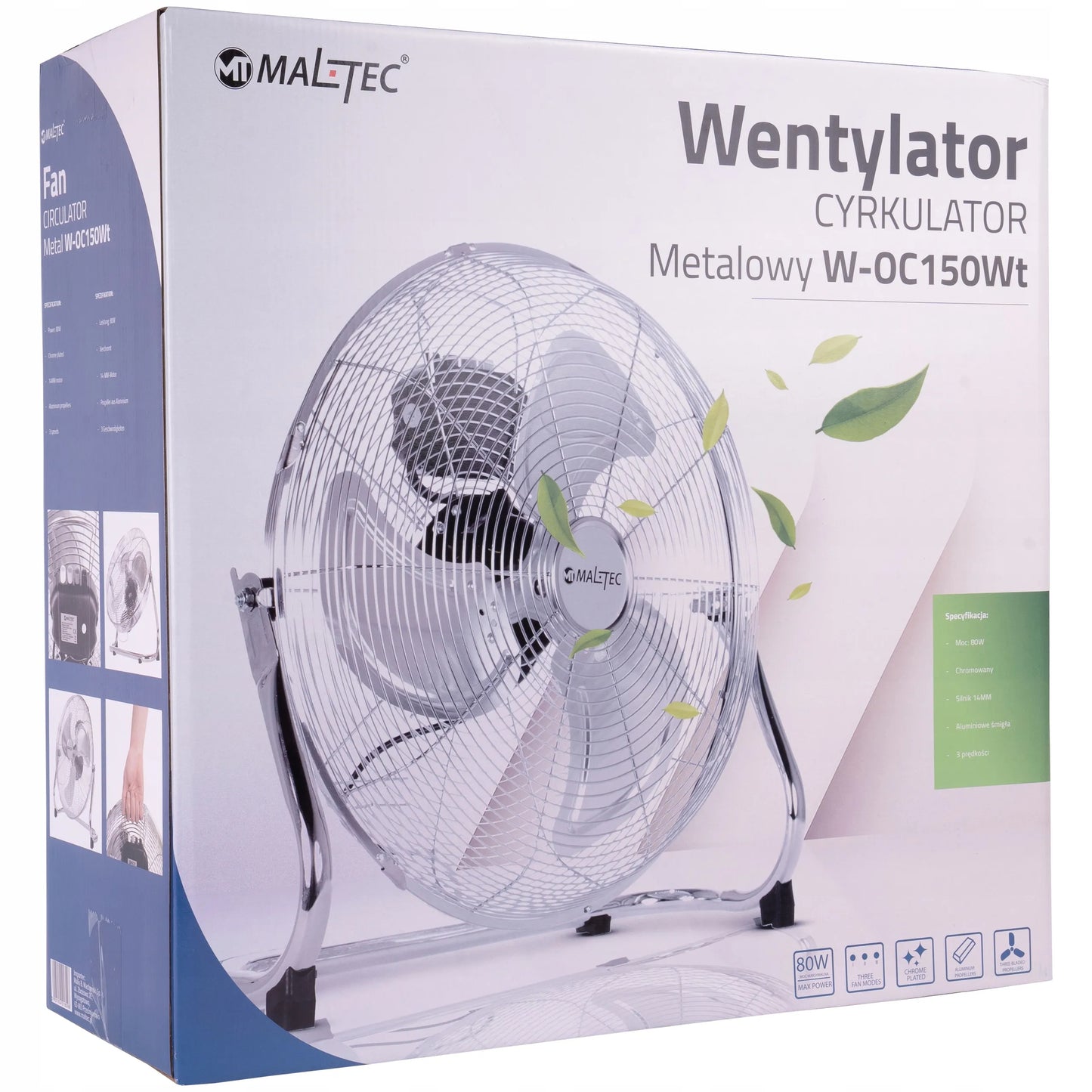 GRINDINIS VENTILIATORIUS MALTEC AIR1 GALINGAS ORO CIRKULIATORIUS PRAMONINIS VENTILIATORIUS 80W