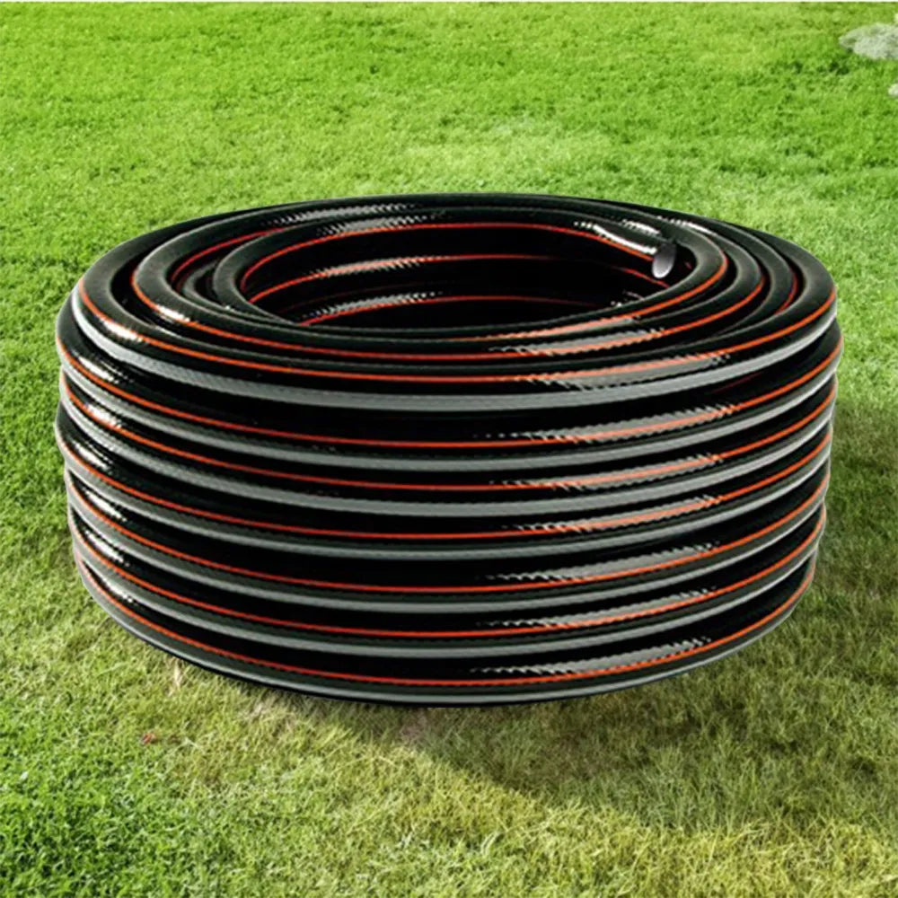 Guminė sodo žarna 3/4" 30m, 4 sluoksnių, su pistoletu ir vežimėliu, BRADAS komplektas